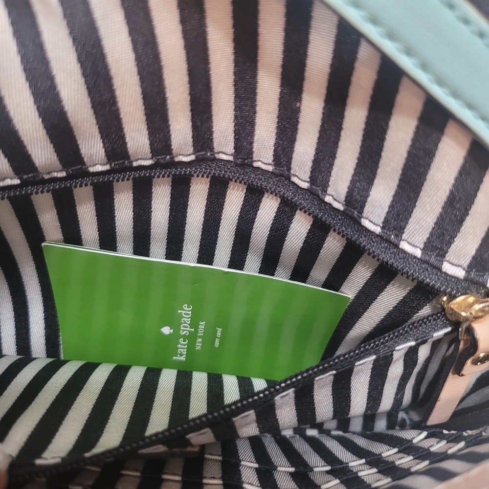 Kate Spade Juliana Leather Crossbody Purse Turquoise - Picture 9 of 16